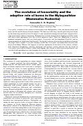 Cover page: The evolution of fossoriality and the adaptive role of horns in the Mylagaulidae (Mammalia : Rodentia)