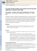 Cover page: Per‐protocol effect of earlier non‐pneumatic anti‐shock garment application for obstetric hemorrhage