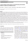 Cover page: Long-term effects of THC exposure on reward learning and motivated behavior in adolescent and adult male rats