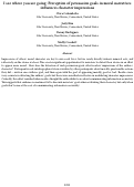 Cover page: I see where you are going: Perception of persuasion goals in moral narratives influences character impressions