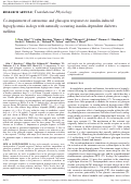 Cover page: Co-impairment of autonomic and glucagon responses to insulin-induced hypoglycemia in dogs with naturally occurring insulin-dependent diabetes mellitus