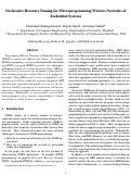 Cover page: Declarative Resource Naming for Macroprogramming Wireless Networks of
Embedded Systems
