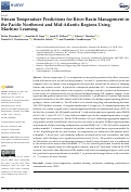 Cover page: Stream Temperature Predictions for River Basin Management in the Pacific Northwest and Mid-Atlantic Regions Using Machine Learning