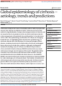 Cover page: Global epidemiology of cirrhosis — aetiology, trends and predictions