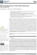 Cover page: Beliefs and Experiences of Individuals Following a Zero-Carb Diet