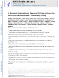 Cover page: A Standards Organization for Open and FAIR Neuroscience: the International Neuroinformatics Coordinating Facility