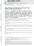 Cover page: Rates, distribution and implications of postzygotic mosaic mutations in autism spectrum disorder