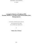 Cover page: Asymptotic Behavior of Nonlinear PDE: Dynamic Stability of a Droplet Model and Boundary Data Homogenization