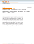 Cover page: Determinants of penetrance and variable expressivity in monogenic metabolic conditions across 77,184 exomes