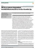 Cover page: ZIC1 is a context-dependent medulloblastoma driver in the rhombic lip.