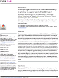 Cover page: N-dihydrogalactochitosan reduces mortality in a lethal mouse model of SARS-CoV-2