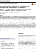 Cover page: Intermittent convection-enhanced delivery of GDNF into rhesus monkey putamen: absence of local or cerebellar toxicity