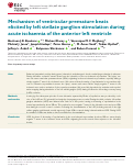 Cover page: Mechanism of Ventricular Premature Beats Elicited by Left Stellate Ganglion Stimulation During Acute Ischemia of the Anterior Left Ventricle