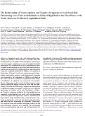 Cover page: The relationship of neurocognition and negative symptoms to social and role functioning over time in individuals at clinical high risk in the first phase of the North American Prodrome Longitudinal Study.