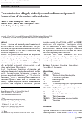 Cover page: Characterization of highly stable liposomal and immunoliposomal formulations of vincristine and vinblastine.