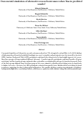 Cover page: Does mental simulation of alternative research outcomes reduce bias in predicted results?