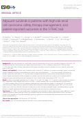 Cover page: Adjuvant sunitinib in patients with high-risk renal cell carcinoma: safety, therapy management, and patient-reported outcomes in the S-TRAC trial