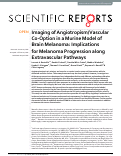 Cover page: Imaging of Angiotropism/Vascular Co-Option in a Murine Model of Brain Melanoma: Implications for Melanoma Progression along Extravascular Pathways