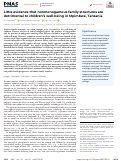 Cover page: Little evidence that nonmonogamous family structures are detrimental to childrens well-being in Mpimbwe, Tanzania.