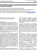 Cover page: An acneiform eruption associated with elexacaftor/tezacaftor/ivacaftor treatment