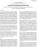 Cover page: Postpartum Hemophagocytic Lymphohistiocytosis