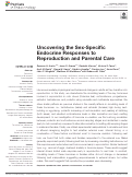 Cover page: Uncovering the Sex-Specific Endocrine Responses to Reproduction and Parental Care