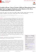 Cover page: Candida albicans Cannot Acquire Sufficient Ethanolamine from the Host To Support Virulence in the Absence of De Novo Phosphatidylethanolamine Synthesis