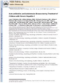 Cover page: Autoantibodies and Autoimmune Disease During Treatment of Children With Chronic Hepatitis C