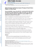 Cover page: Optimal Background Pharmacological Therapy for Heart Failure Patients in Clinical Trials JACC Review Topic of the Week