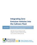 Cover page: Integrating Zero Emission Vehicles into the Caltrans Fleet