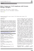 Cover page: Risk of Cutaneous T&nbsp;Cell Lymphoma with Psoriasis Biologic Therapies.