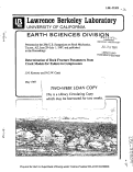 Cover page: DETERMINATION OF ROCK FRACTURE PARAMETERS FROM CRACK MODELS FOR FAILURE IN COMPRESSION