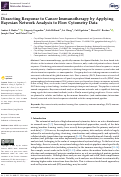 Cover page: Dissecting Response to Cancer Immunotherapy by Applying Bayesian Network Analysis to Flow Cytometry Data