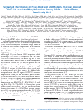 Cover page: Sustained Effectiveness of Pfizer-BioNTech and Moderna Vaccines Against COVID-19 Associated Hospitalizations Among Adults — United States, March–July 2021