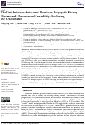 Cover page: The Link between Autosomal Dominant Polycystic Kidney Disease and Chromosomal Instability: Exploring the Relationship.