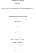 Cover page: Acts of Recovery: Autoethnography, Performance, and Trauma in Ethnographic Work