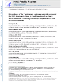 Cover page: Discordance of the Framingham cardiovascular risk score and the 2013 American College of Cardiology/American Heart Association risk score in systemic lupus erythematosus and rheumatoid arthritis