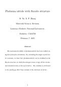 Cover page: Platinum nitride with fluorite structure
