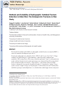 Cover page: Methods and reliability of radiographic vertebral fracture detection in older men: The osteoporotic fractures in men study