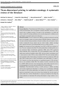 Cover page: Three‐dimensional printing in radiation oncology: A systematic review of the literature