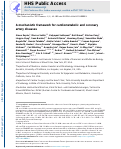 Cover page: A mechanistic framework for cardiometabolic and coronary artery diseases