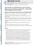 Cover page: High Sensitivity of an Ha-RAS Transgenic Model of Superficial Bladder Cancer to Metformin Is Associated with Â&nbsp;240-Fold Higher Drug Concentration in Urine than Serum