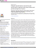 Cover page: Delayed repolarization and ventricular tachycardia in patients with heart failure and preserved ejection fraction