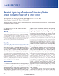 Cover page: Metastatic signet-ring cell carcinoma of the urinary bladder: A novel management approach to a rare tumour.