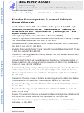 Cover page: Biomarker disclosure protocols in prodromal Alzheimer's disease clinical trials