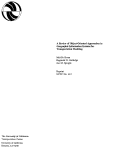 Cover page: A Review of Object-Oriented Approaches in Geographical Information Systems for Transportation Modeling