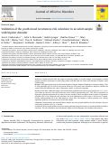 Cover page: Validation of the youth personalized risk of mood recurrences risk calculator in an adult sample