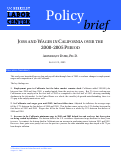 Cover page: Jobs and Wages in California Over the 2000-2005 Period