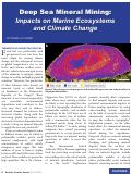 Cover page: Deep Sea Mineral Mining: Impacts on Marine Ecosystems and Climate Change