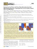 Cover page: Engineering Two-Phase and Three-Phase Microstructures from Water-Based Dispersions of Nanoparticles for Eco-Friendly Polymer Solar Cell Applications